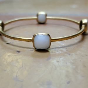 White & Gold Bangle